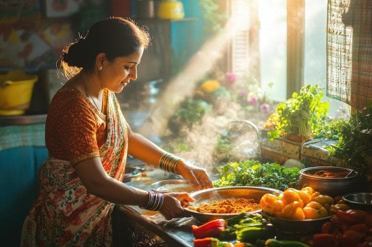 Home kitchen preparation – Anvia Mess homemade food