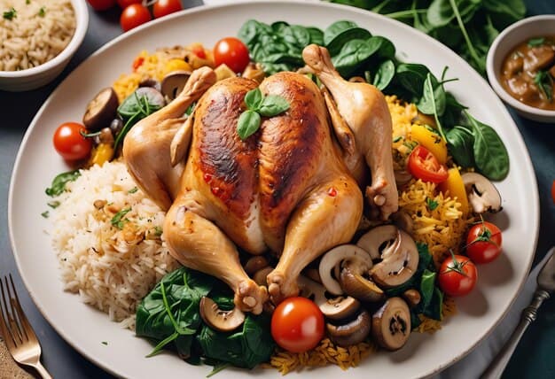 Hearty South Indian Chicken Meal