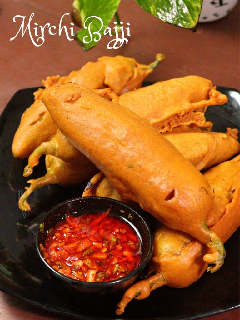 Crispy deep-fried Mirchi Bajji